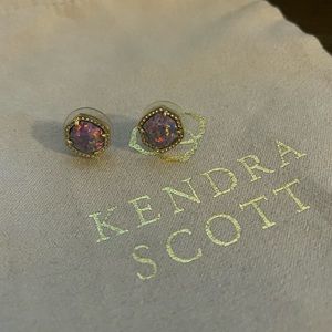 Kendra Scott Davis studs in Lavender Kyocera Opal